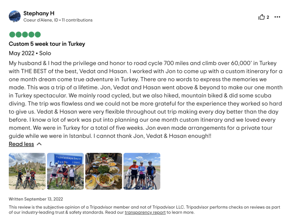 Biking in Turkey Trip Advisor
